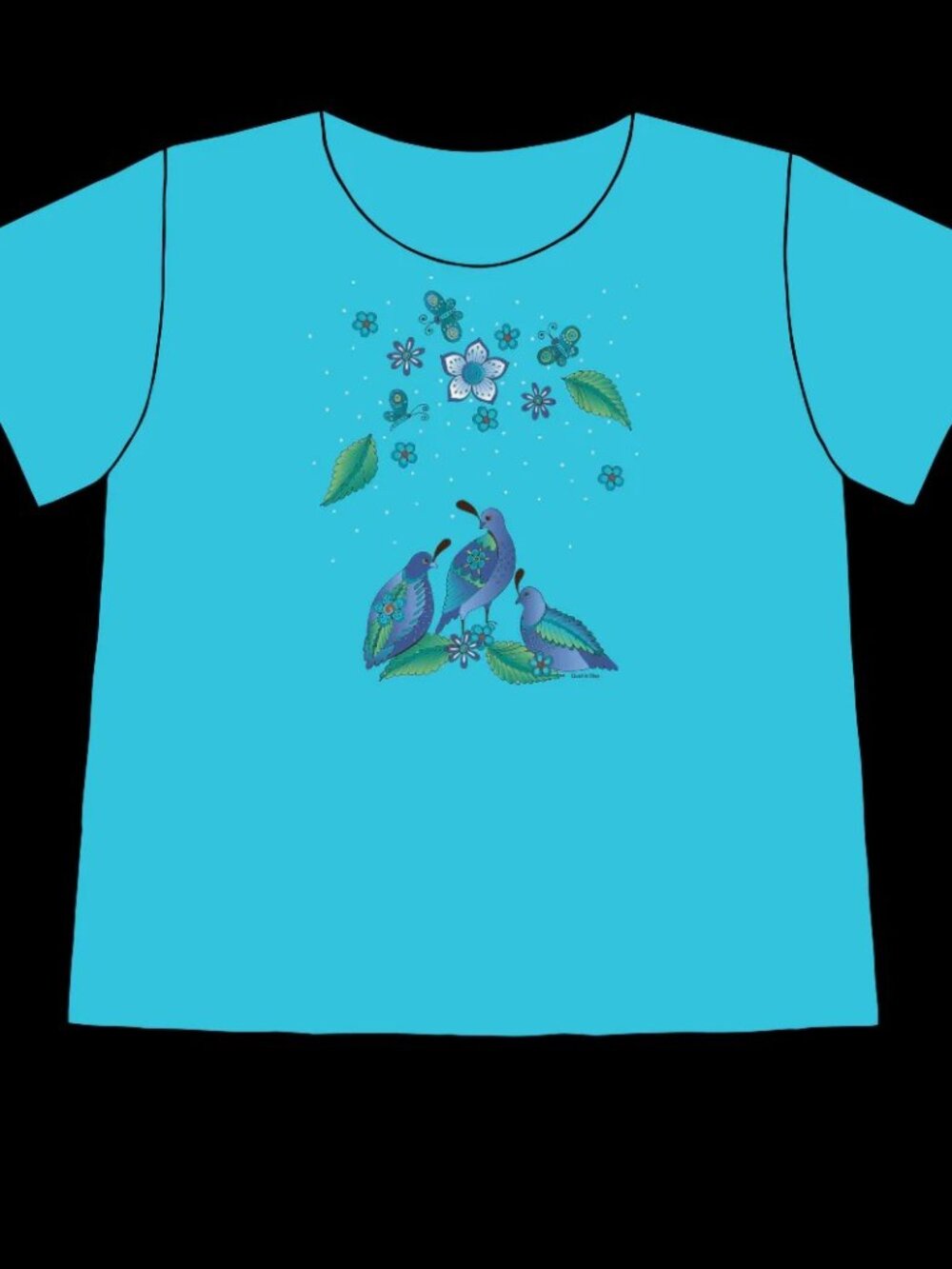 Sabaku Quail in Blue S/S Made in Tucson Az.